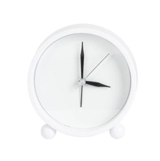 Alarm clock with aluminum dial for sublimation